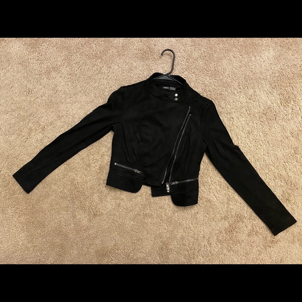 Suede black jacket - Picture 2 of 4